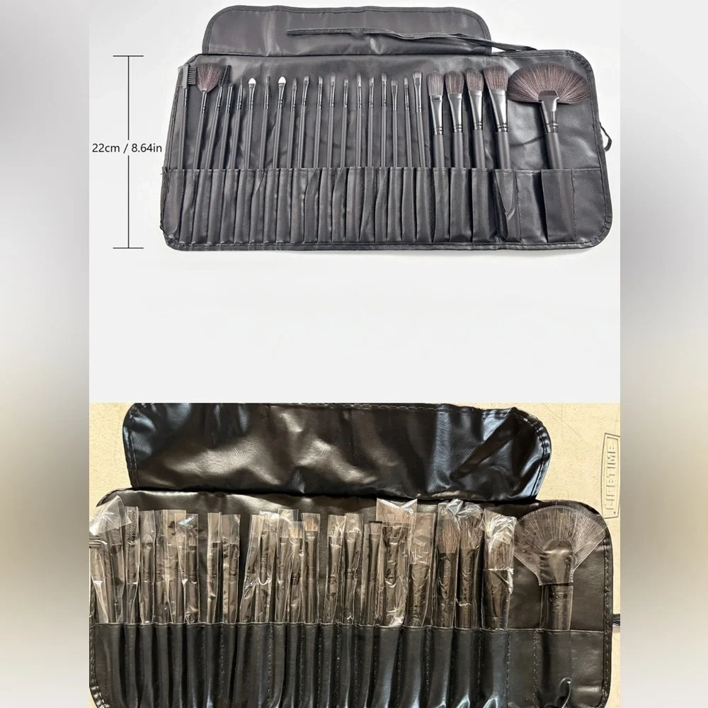 NWT 23 Piece Makeup Brush Set With Carrying Case